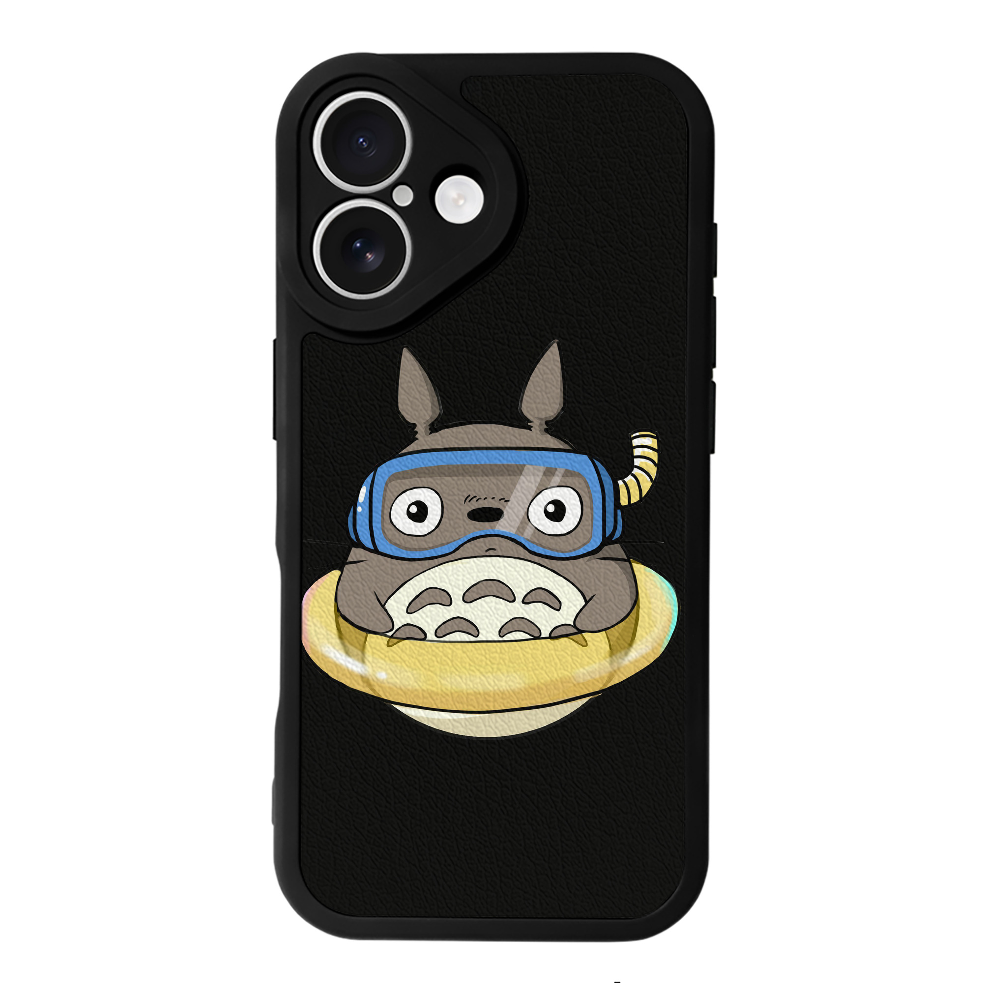 （画像用） となりのトトロ 草壁メイ 草壁サツキ My Neighbor Totoro Satsuki Kusakabe Mei Kusakabe 【iPhone 16シリーズ対応】シリコンスマホケース（レザー調） 材質：シリコン